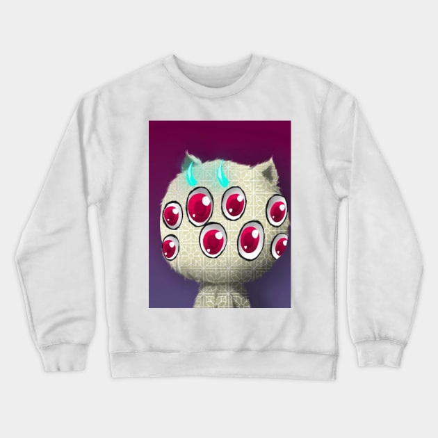 Psycho Kitties #12 Crewneck Sweatshirt by Zip Kitties